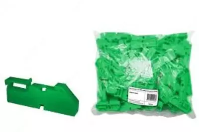 Изолятор на DIN-рейку зеленый.