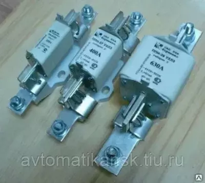 Предохранитель ППН- 33-50 125А габарит 00 УХЛ3 на держателе Предохранитель ППН- 33-50 125А габарит 00 УХЛ3 на держателе