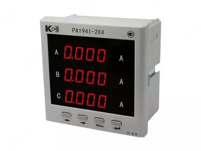 PA194I-3K4 амперметр 3-канальный (общепромышленное исполнение) - 16 500 сум / шт.