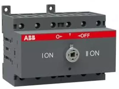 Рубильник реверсивный OT63F3C до 63А 3-полюсный для установки на DIN-рейку или монтажную плату (без ручки)