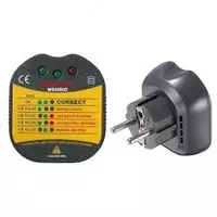 MS6860D — тестер электрических розеток и заземления
