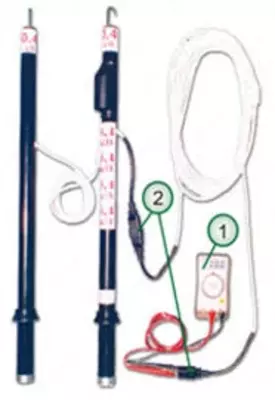 УННУ-1Н-ВЛ — двухполюсный указатель напряжения 24-1000В с определением полярности и фазы для воздушных линий - 15 000 сум / шт.