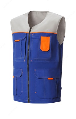 Жилет василек светло-серый