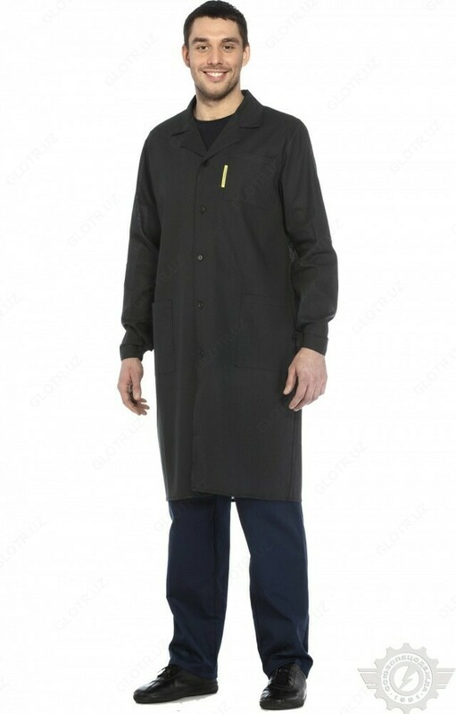 Халат мужской темный