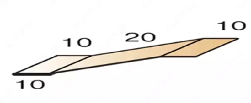  Планка начальная сайдинга 10х20х3000 с полимерным покрытием 0 45 мм - 