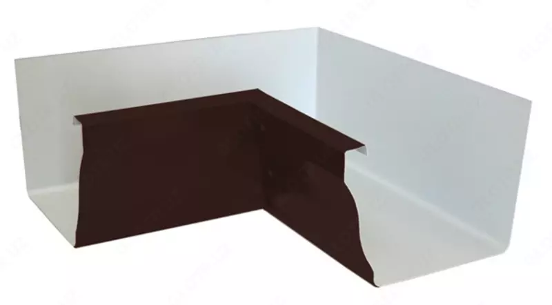  Oluk burchagi 120x86 ichki BUDJET polimer qoplamali 0 45 mm - 