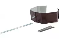 Держатель трубы 76х102  БЮДЖЕТ с полимерным покрытием 0 45 мм