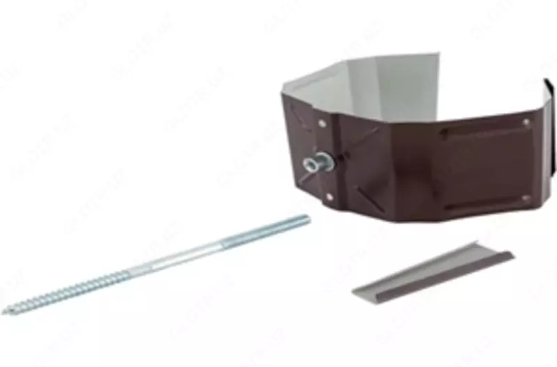  Держатель трубы 76х102  БЮДЖЕТ с полимерным покрытием 0 45 мм - 