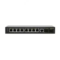  PoE switch Web Smart PWS-CS08-120M tashqi PSU 125W bilan - 