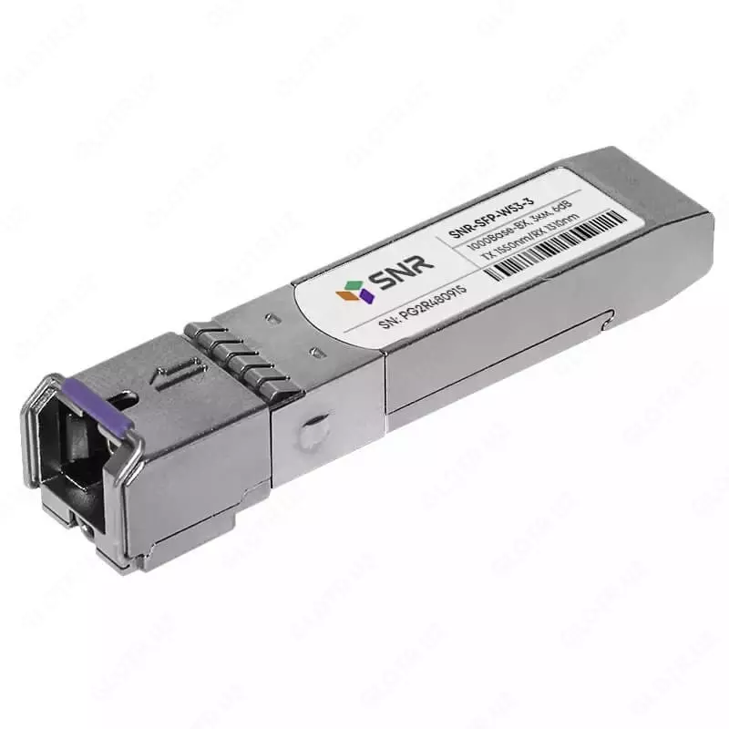Модуль SFP WDM  дальность до 3км (6dB)  1550 нм (Арт. SNR-SFP-W53-3)
