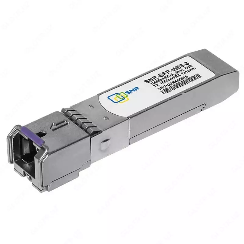  Модуль SFP WDM  дальность до 3км (6dB)  1550 нм (Арт. SNR-SFP-W53-3) - 