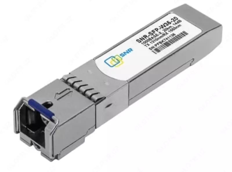  SFP WDM moduli  20km gacha (14dB)  LC Simplex  1310nm (P/N SNR-SFP-W35-20-LC) - 
