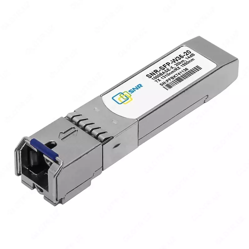 Модуль SFP WDM  дальность до 20км (14dB)  LC Simplex  1550 нм (Арт. SNR-SFP-W53-20-LC)