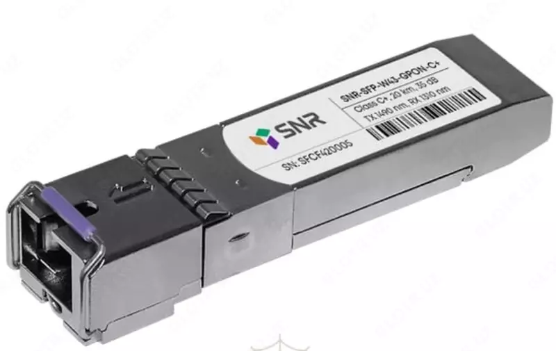  Модуль SFP WDM GPON  дальность до 20км (35dB)  Tx/Rx: 1490/1310 нм (Арт. SNR-SFP-W43-GPON-C+) - 