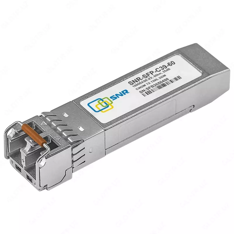 Модуль SFP CWDM оптический  дальность до 60км (25dB)  1390 нм (Арт. SNR-SFP-C39-60)