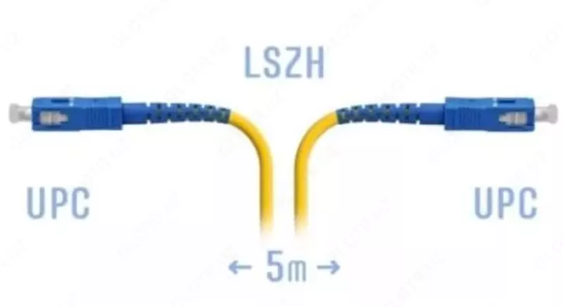 Патч-корд оптический SC/UPC SM  5 метров (Арт. SNR-PC-SC/UPC-5m)