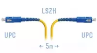 Патч-корд оптический SC/UPC SM  5 метров (Арт. SNR-PC-SC/UPC-5m)