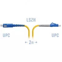 Optik patch-shnur LC/UPC-SC/UPC SM  2 metr (Art. SNR-PC-LC/UPC-SC/UPC-2M)