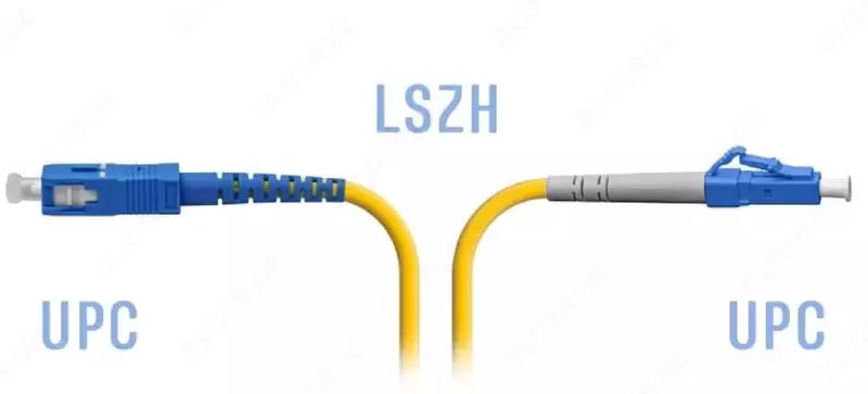 Патч-корд оптический LC/UPC-SC/UPC SM  5 метров (Арт. SNR-PC-LC/UPC-SC/UPC-5M)