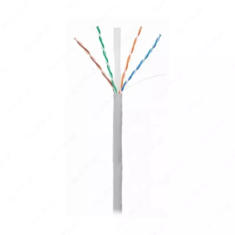 Kabel NETLAN U/UTP 4 juft  Cat.6  ichki (Art. EC-UU004-6-PVC-GY)