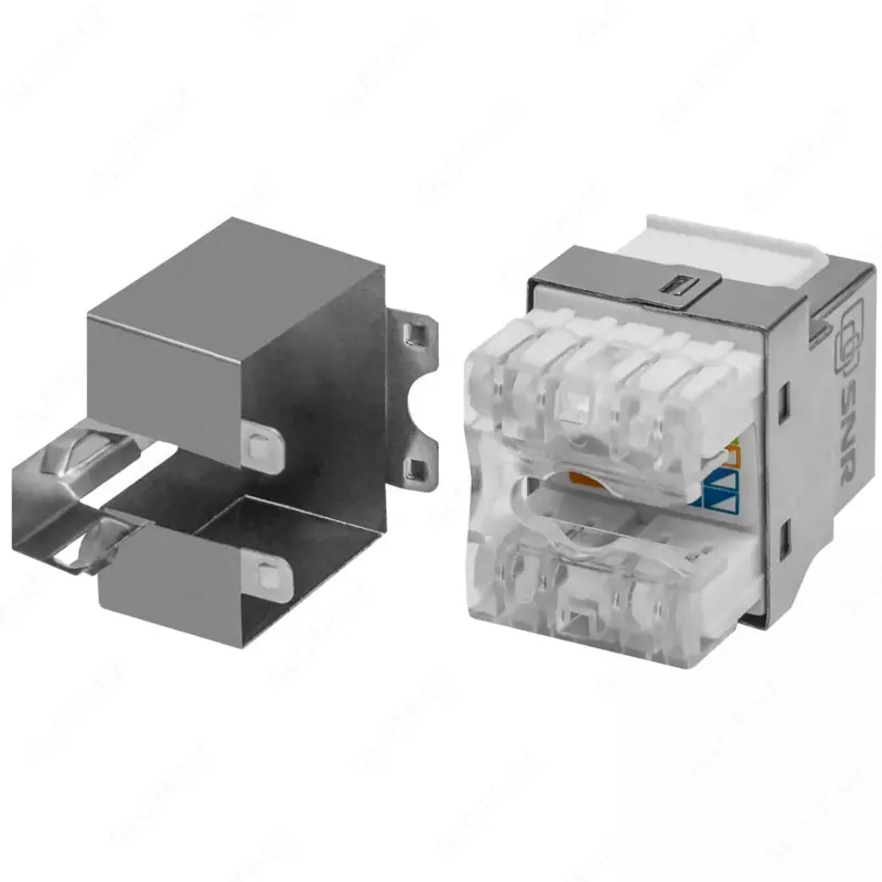  Модуль Keystone Jack SNR  экранированный  cat.5e  горизонтальная заделка (Арт. SNR-KJ-F5E-180) - 