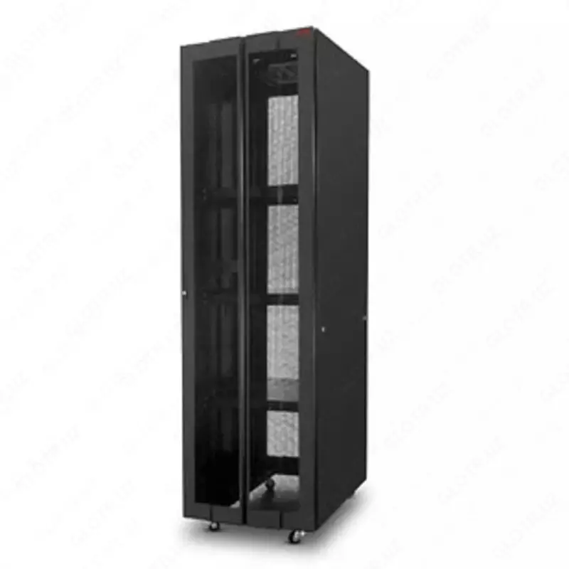 Zaminli shkaf 42U  800 x 1000 x 2000 mm  teshikli eshik (ikkita) (Art.20-428010-66-100-K)