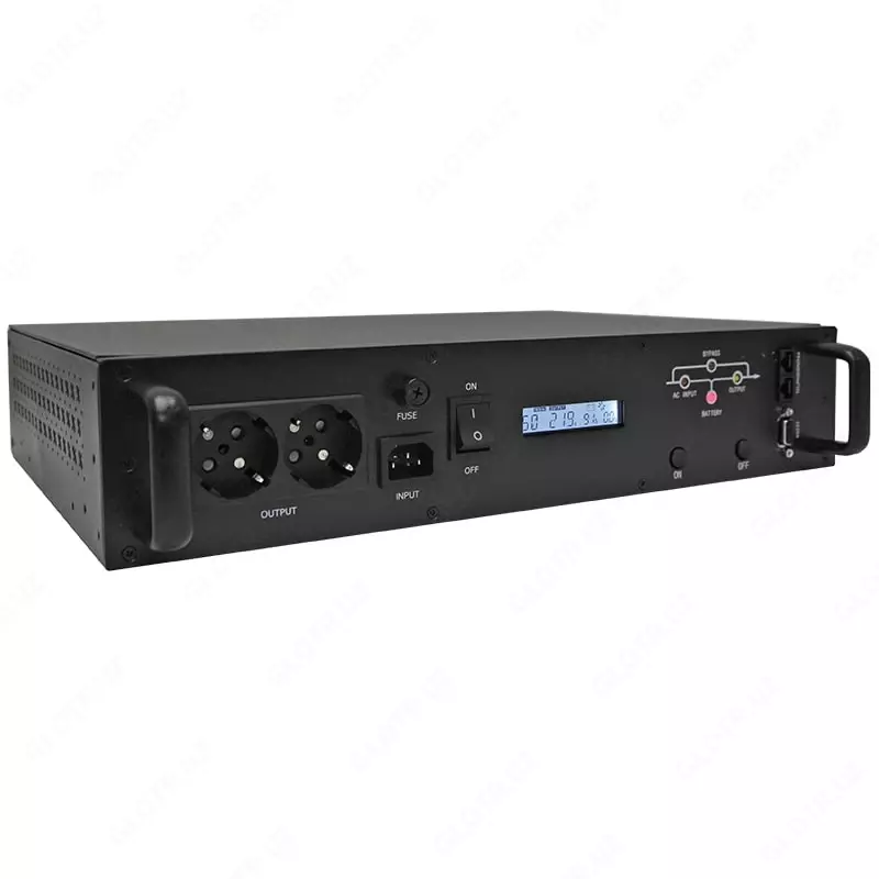  ИБП Line-Interactive  1000 VA  Rackmount LCD (чистый синус на выходе) (Арт. SNR-UPS-LIRM-1000-PS) - 
