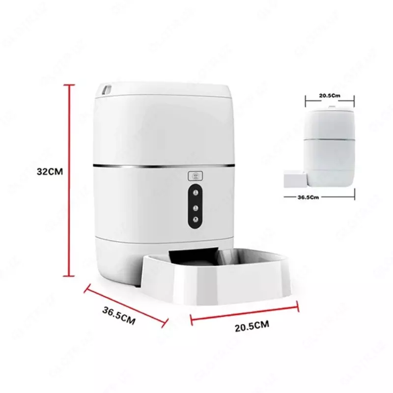  Автоматическая Wi-Fi кормушка для домашних животных со встроенной FullHD-камерой Tuya Smart - 