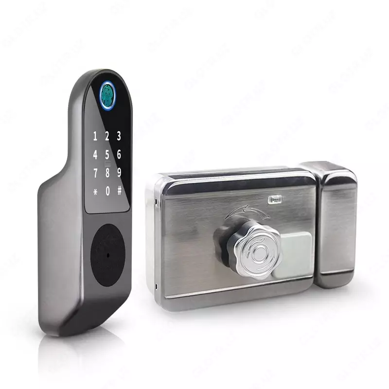   Дверной Wi-Fi замок с поддержкой отпечатка  кода  карты Tuya Smart
