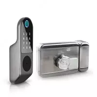   Дверной Wi-Fi замок с поддержкой отпечатка  кода  карты Tuya Smart