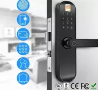  Дверной Wi-Fi замок с поддержкой отпечатка  кода  карты Tuya Smart - 