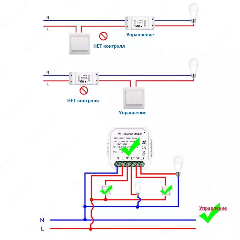 Модуль переключения 2 канала Только в розницу