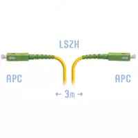 Optik ornatish shnuri (pigtail) SC/APC SM  3 metr (Art. SNR-PC-SC/APC-3m (0 9))