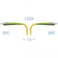   Optik patch-shnur FC/APC SM  1 metr (Art. SNR-PC-FC/APC-1M)