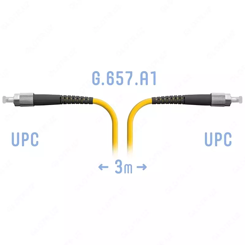 Патч-корд оптический FC/UPC SM  3 метра (Арт. SNR-PC-FC/UPC-3m)