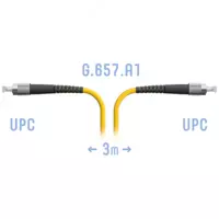 Патч-корд оптический FC/UPC SM  3 метра (Арт. SNR-PC-FC/UPC-3m)