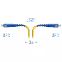 Патч-корд оптический SC/UPC SM  2 метра (Арт. SNR-PC-SC/UPC-2m)