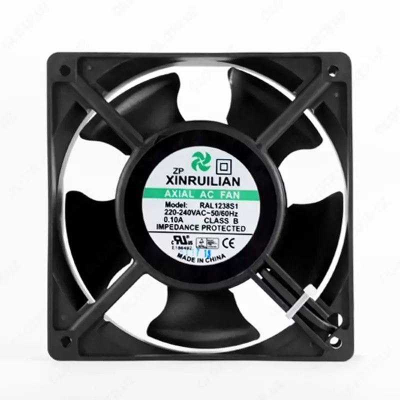 Вытяжной вентилятор  12 см  220V  Чёрный