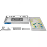  Кросс оптический 19 (ШКОС) укомплектованный на 8 SC портов (Арт. SNR-ODF-24R-8SC/APC-P) Только в розницу