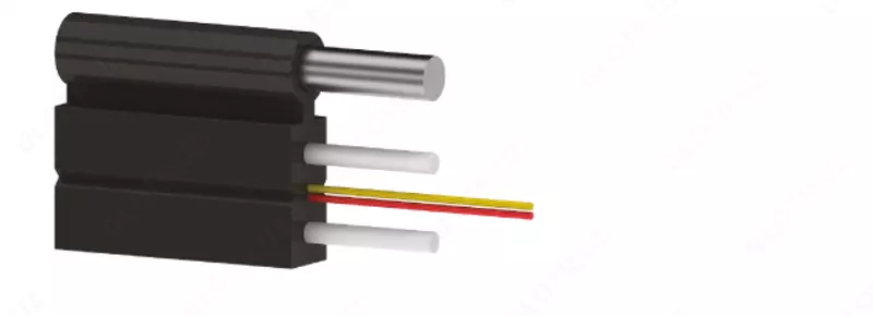 Кабель оптический FTTx (стальная проволока 1 мм)  4 волокна