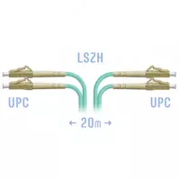 Optik patch shnuri LC / UPC MM dupleks  20 m