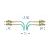 Патчкорд оптический LC/UPC MM Duplex  3 м