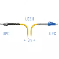  LC / UPC-ST / UPC SM optik patch shnuri  3 m - 