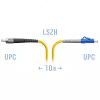 Патчкорд оптический LC/UPC-FC/UPC SM  10 м