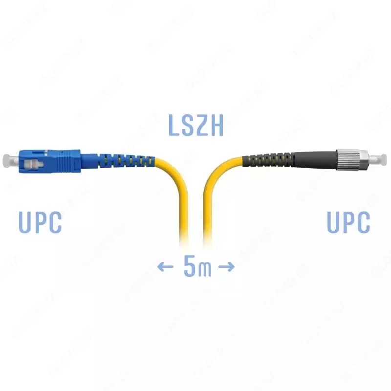 Патчкорд оптический FC/UPC-SC/UPC SM  5 м
