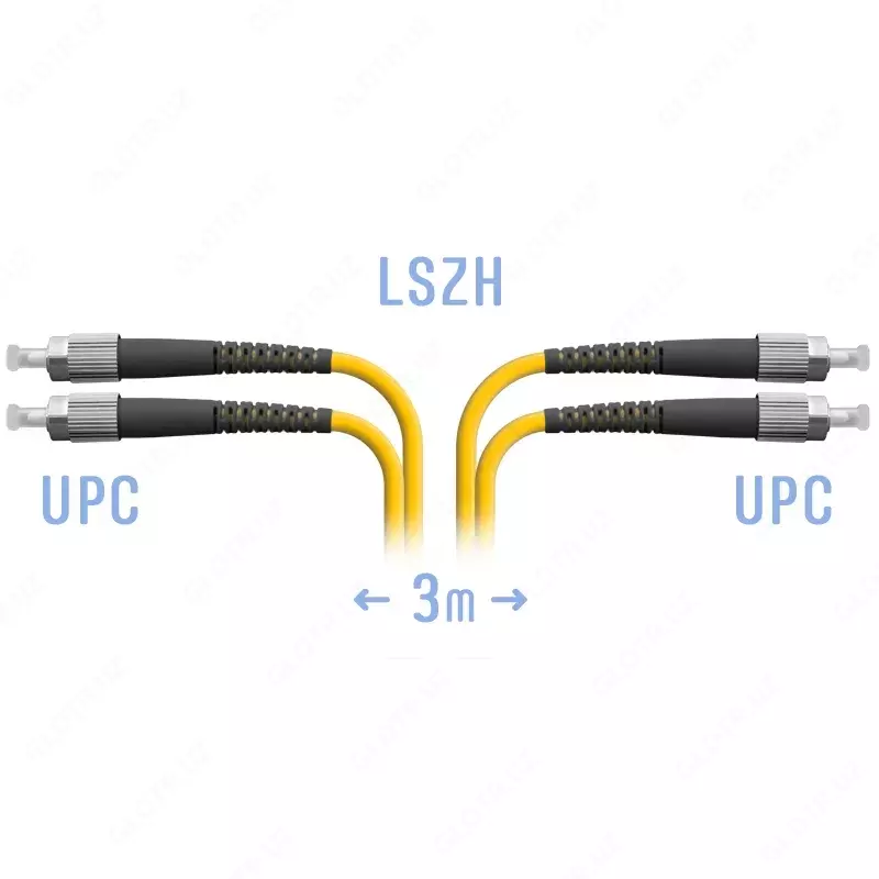 Optik patchcord FC / UPC SM Dupleks  3 m
