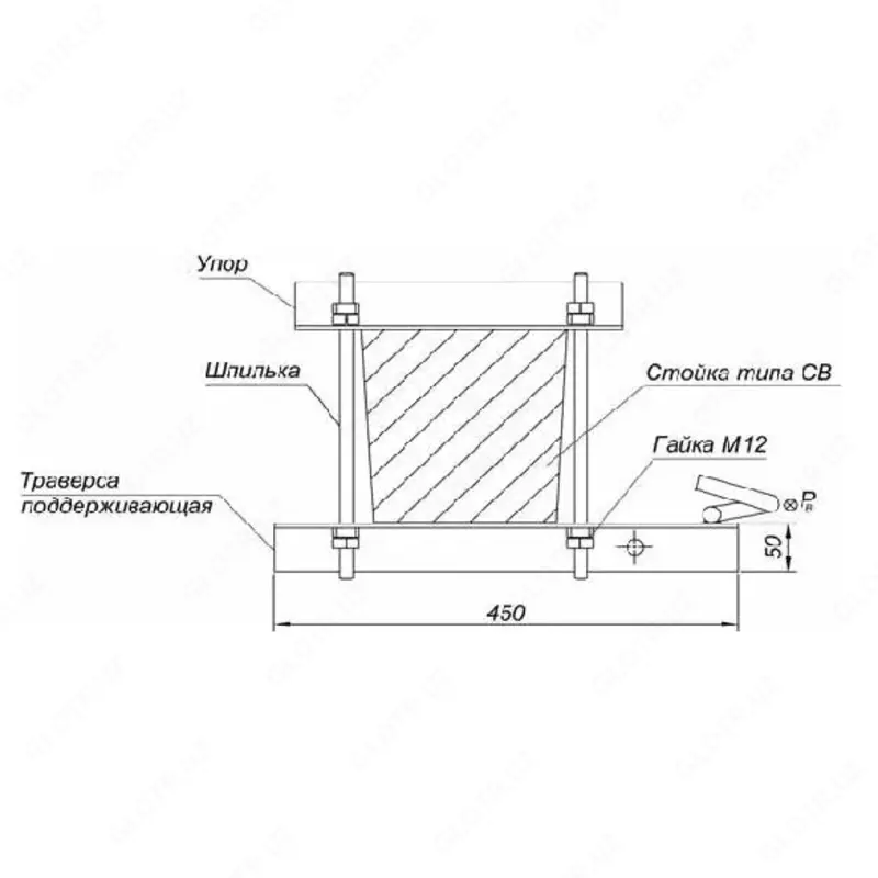   Узел крепления УК-П-К
