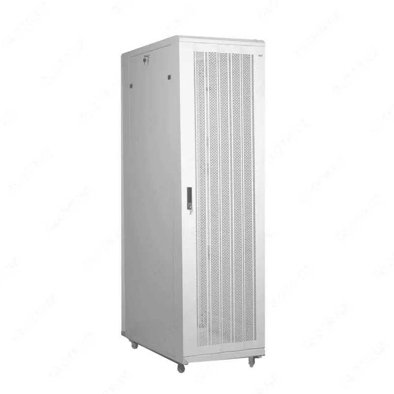 Pixietech 42u zamin shkafi 600*800*2000 mm  teshilgan eshik  oq