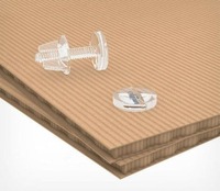  Винт нажимной пластиковый с гайкой - 