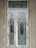 Двери полторашки алюминиевые 1200х2300